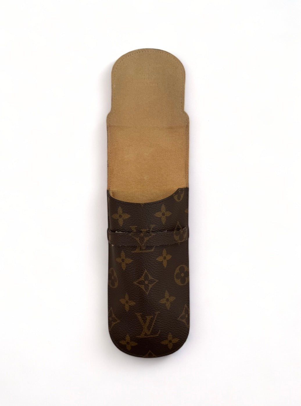 Louis Vuitton Brillenetui Brillencase Stiftetui Monogram Braun Neuwertig