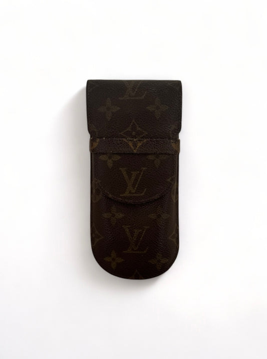 Louis Vuitton Brillenetui Brillencase Stiftetui Monogram Braun