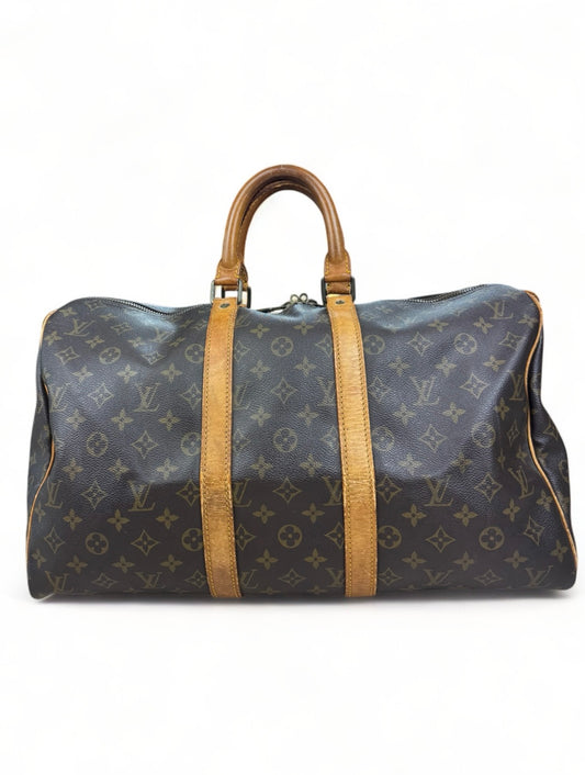 Louis Vuitton Keepall 45 Reisetasche Weekender Tasche Monogram Braun