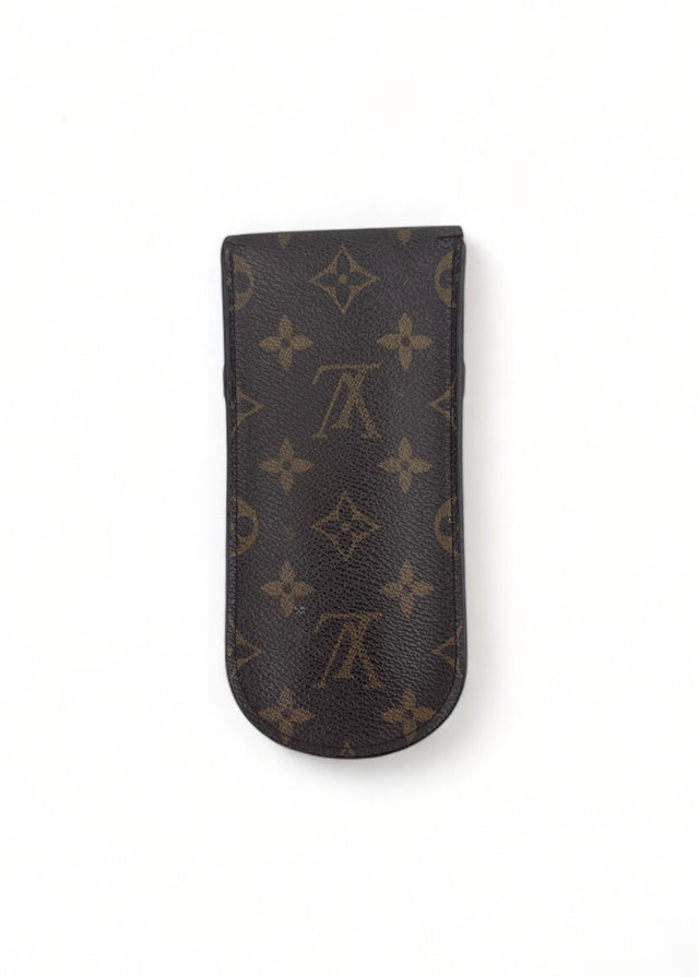Louis Vuitton Brillenetui Brillencase Stiftetui Monogram Braun