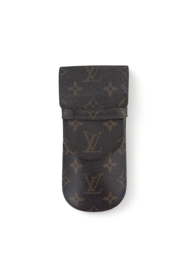 Louis Vuitton Brillenetui Brillencase Stiftetui Monogram Braun